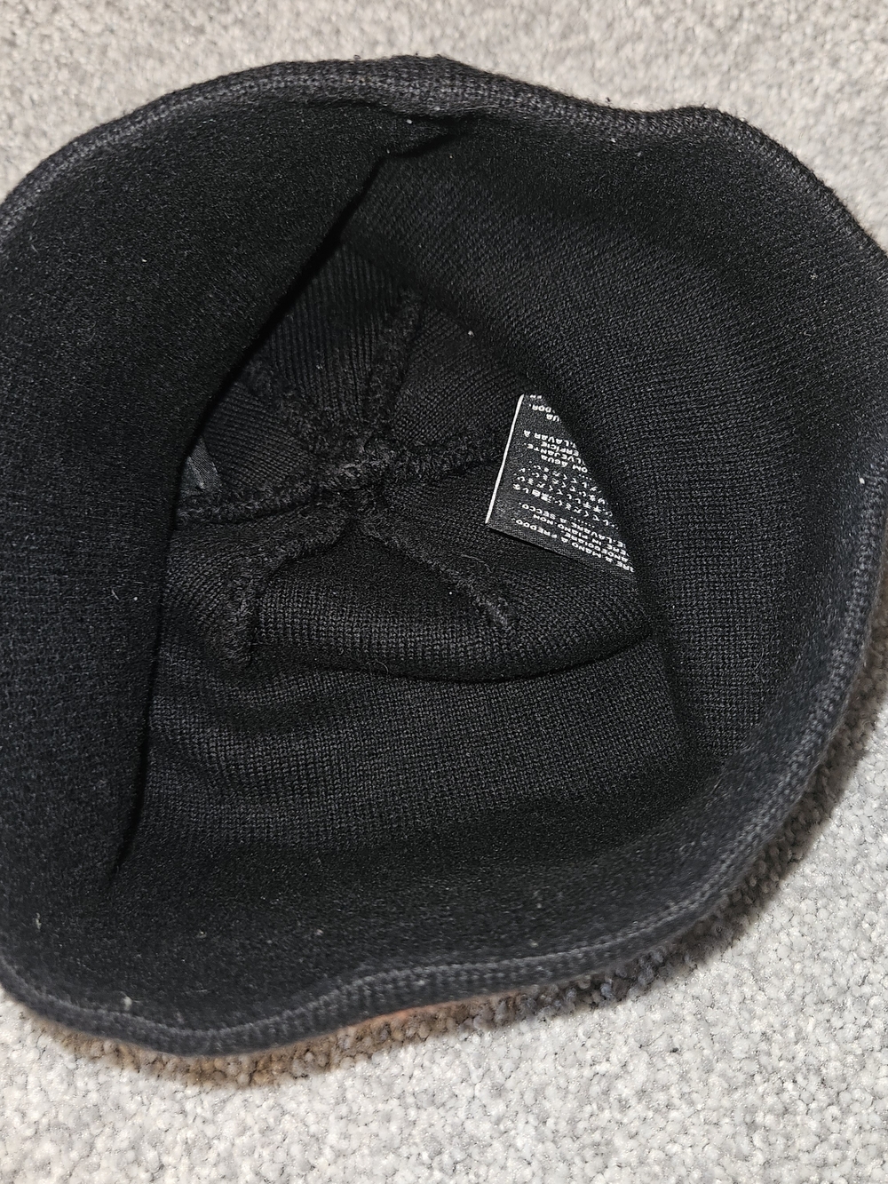 Harley-Davidson Black, Orange & Tan Knit Beanie with Embroidered Logo - Picture 3 of 5